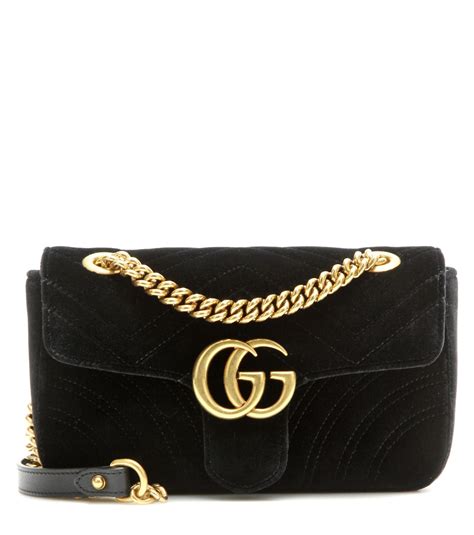 black velvet gucci bag|Gucci marmont mini bag black.